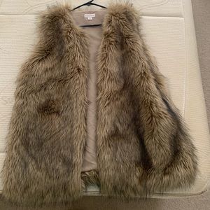 Faux fur vest